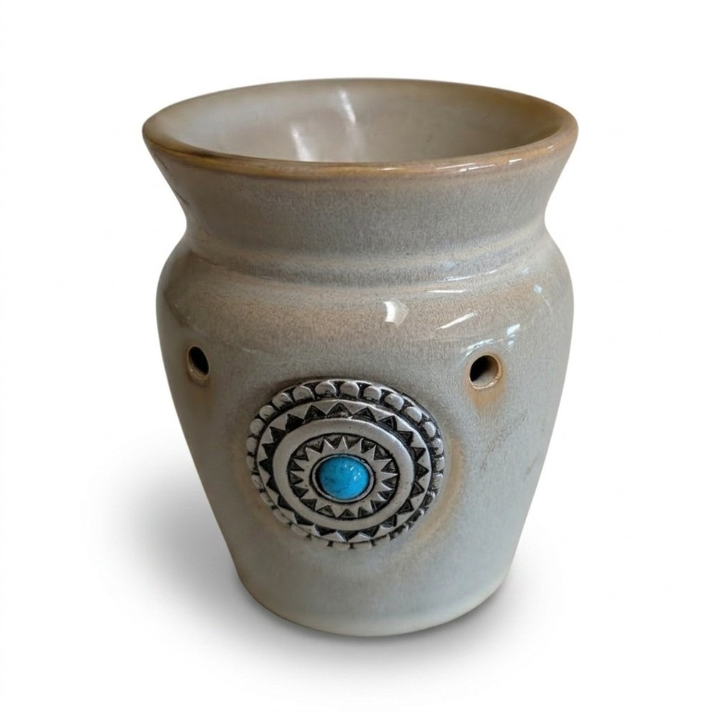 SCENTSY Wall Plug In Warmer AZTEC Southwestern Medallion Turquoise, Clean, GUC - Picture 4 of 11
